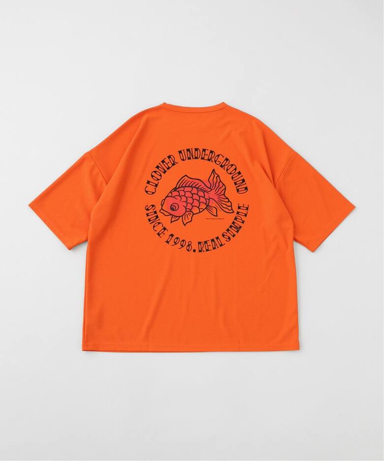 Cloveru / クローバル Japan Made Recycle GOLD FISH WIDE Tee（T 