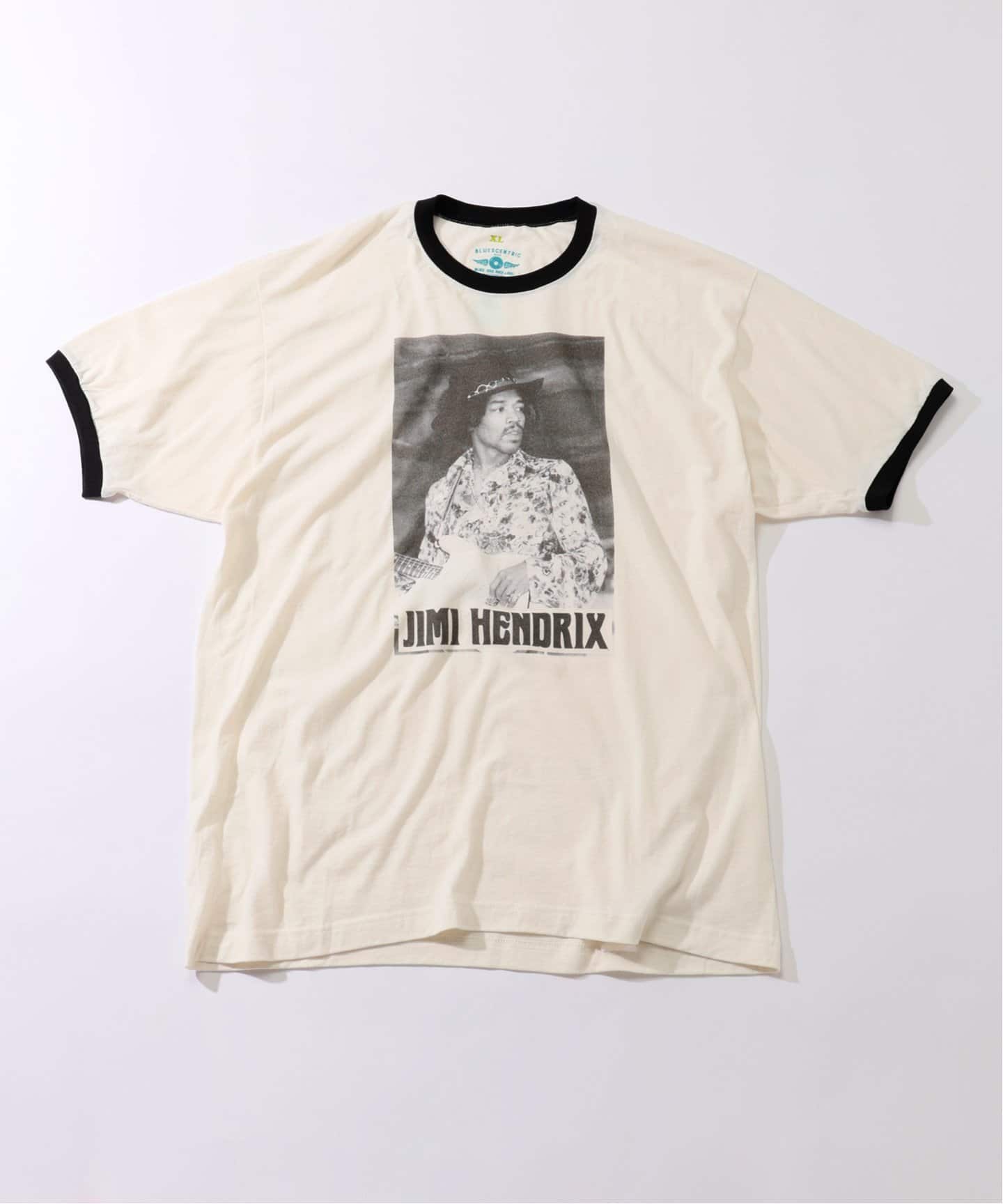 BLUESCENTRIC 別注 リンガーT ”JIMI HENDRIX WOBURN PHOTO”（T