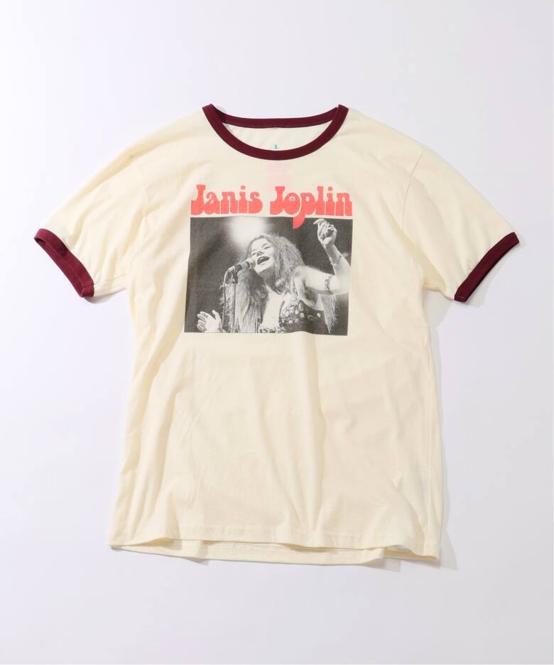 BLUESCENTRIC 別注 リンガーT ”PEACE JANIS JOPLIN ”（Tシャツ 