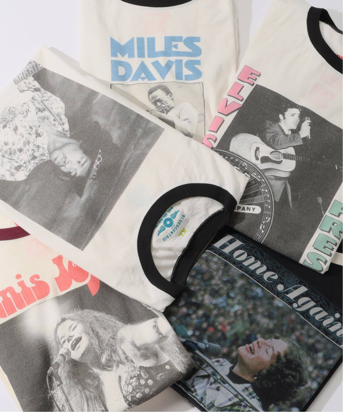 BLUESCENTRIC 別注 リンガーT ”CAROLE KING HOME AGAIN”（Tシャツ 