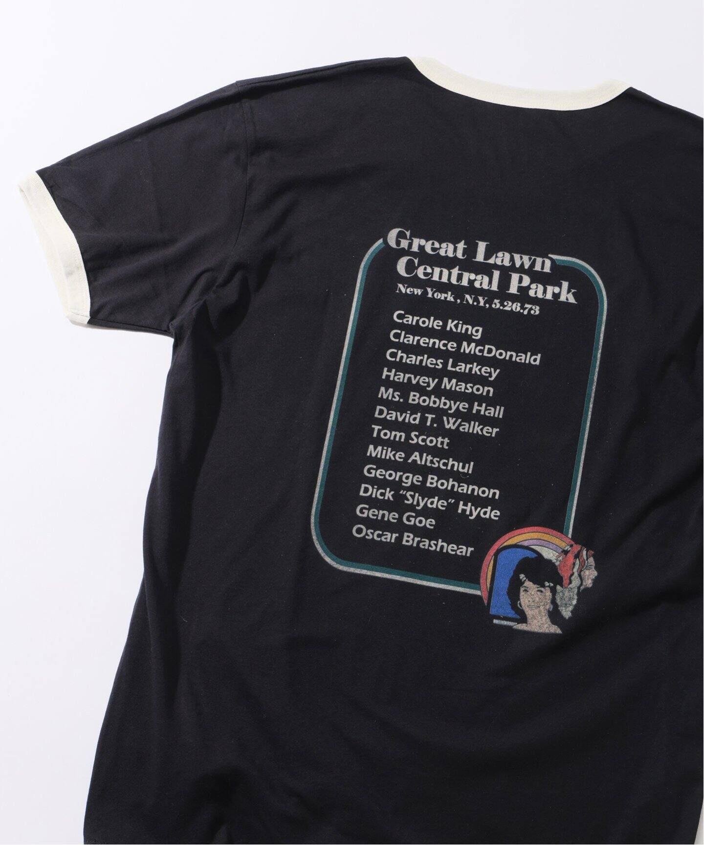 BLUESCENTRIC 別注 リンガーT ”CAROLE KING HOME AGAIN”（Tシャツ