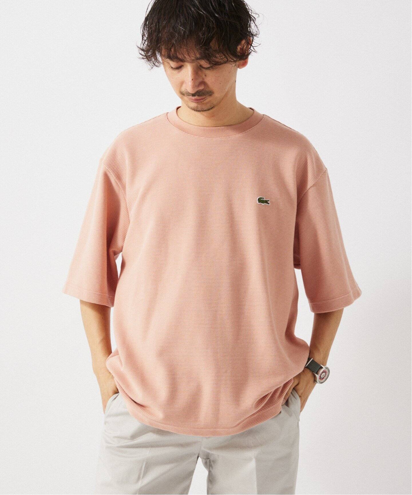 【SALE／37%OFF】 LACOSTE / ワッフルTシャツ（Tシャツ／カットソー 別注 ラコステ トップス