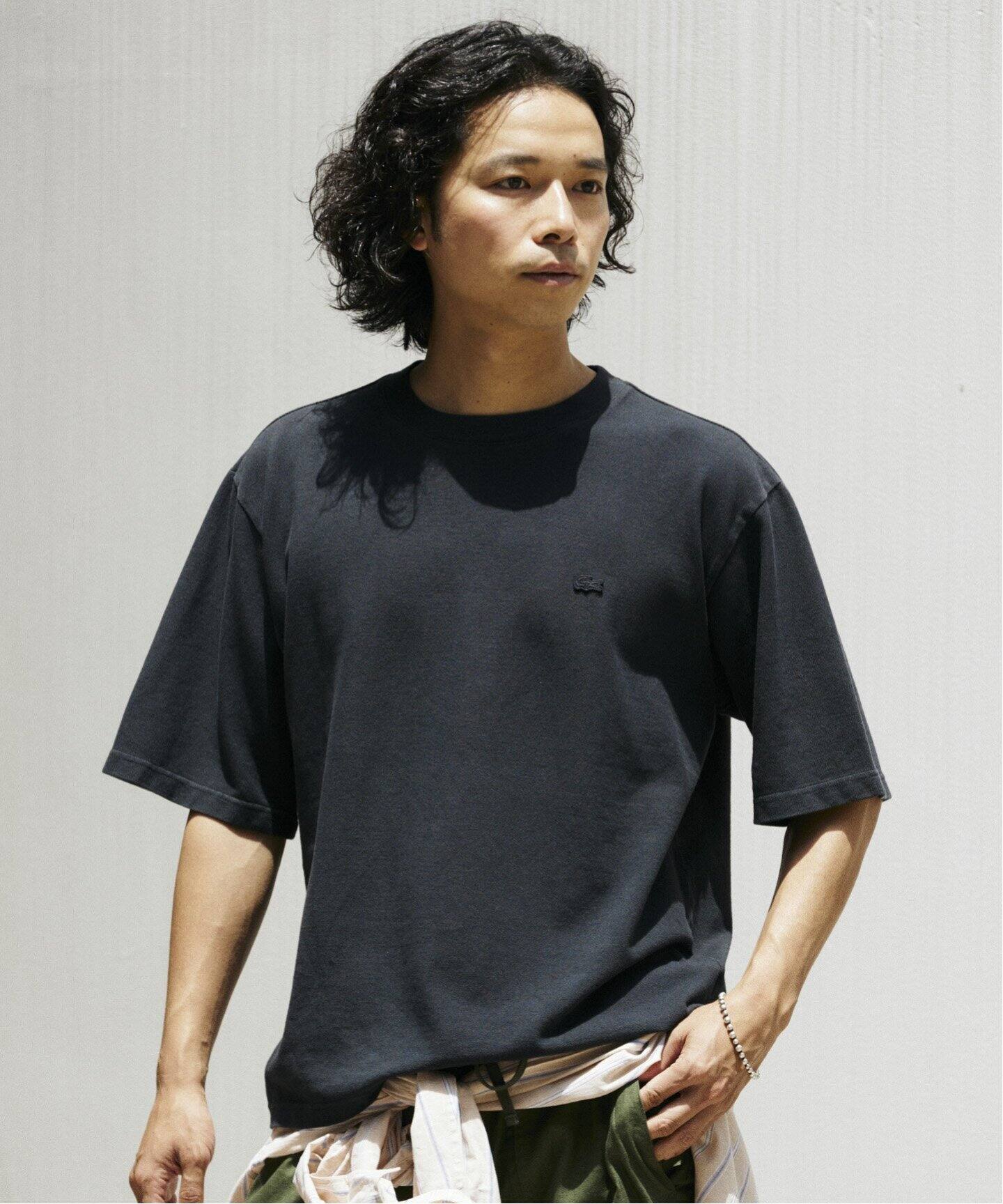 別注・完売必至 国内発 LACOSTE ピグメント ダイ ピケ Tシャツ LACOSTE tシャツ / ラコステ 別注 ピグメント ダイ ピケ Tシャツ