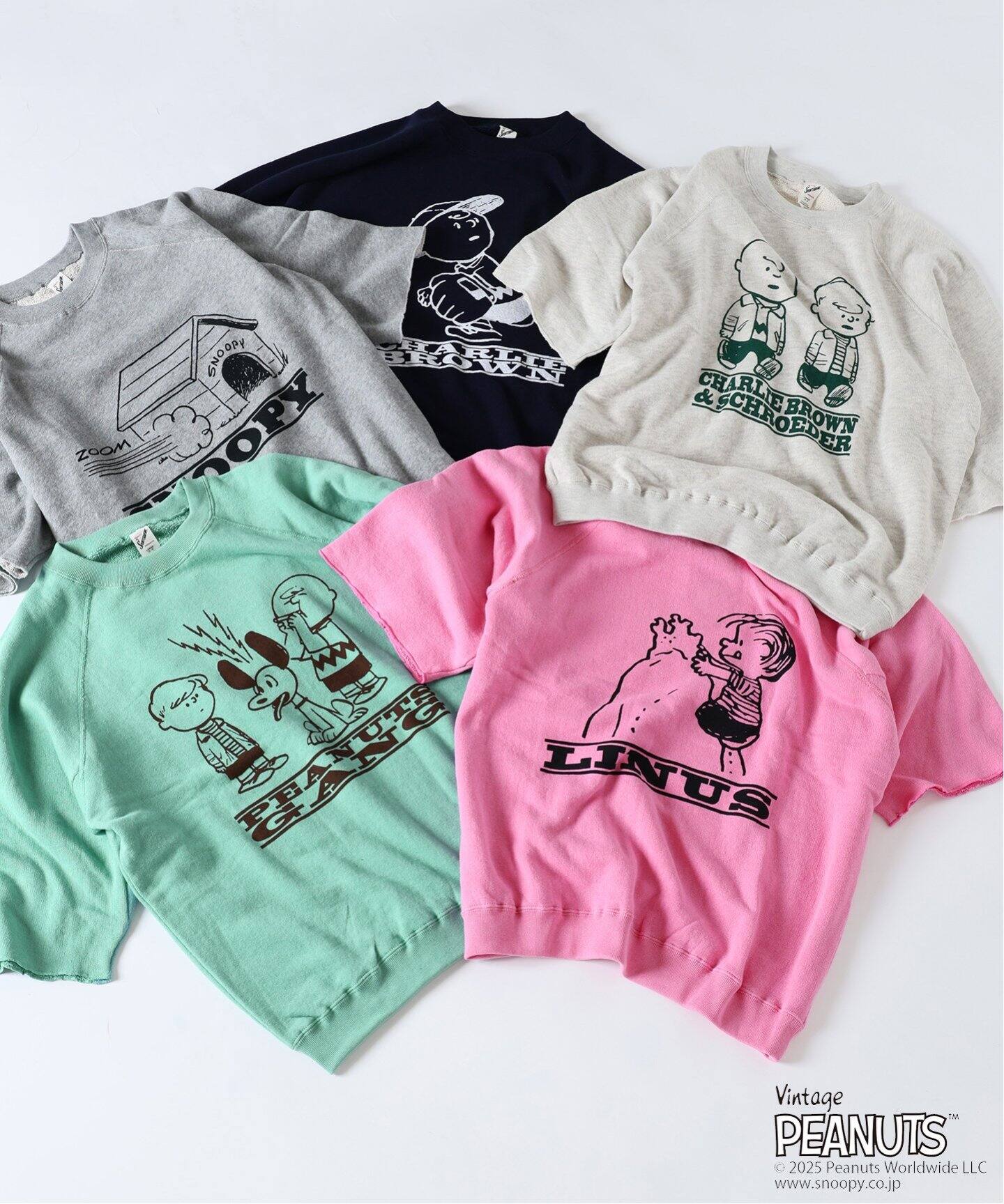 PEANUTS × SPORTS WEAR by relume 別注 ハーフスリーブスウェット（T 