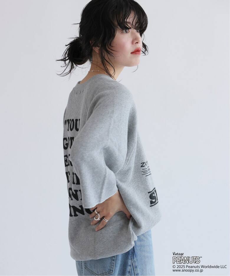 PEANUTS × SPORTS WEAR by relume 別注 ハーフスリーブスウェット（T 