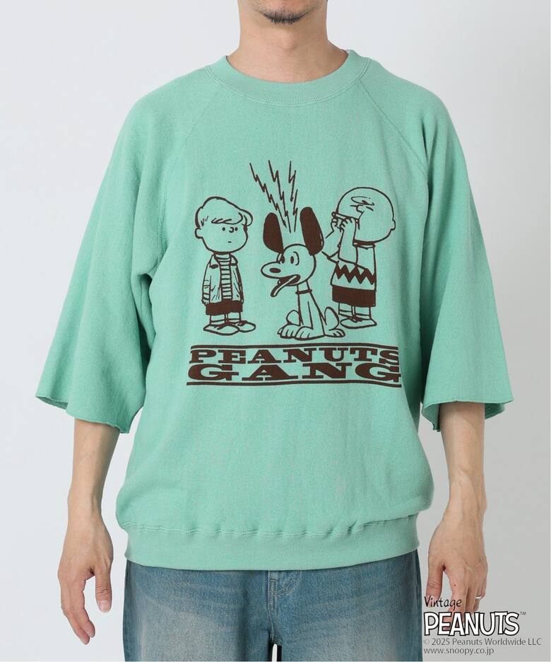 PEANUTS × SPORTS WEAR by relume 別注 ハーフスリーブスウェット（T 