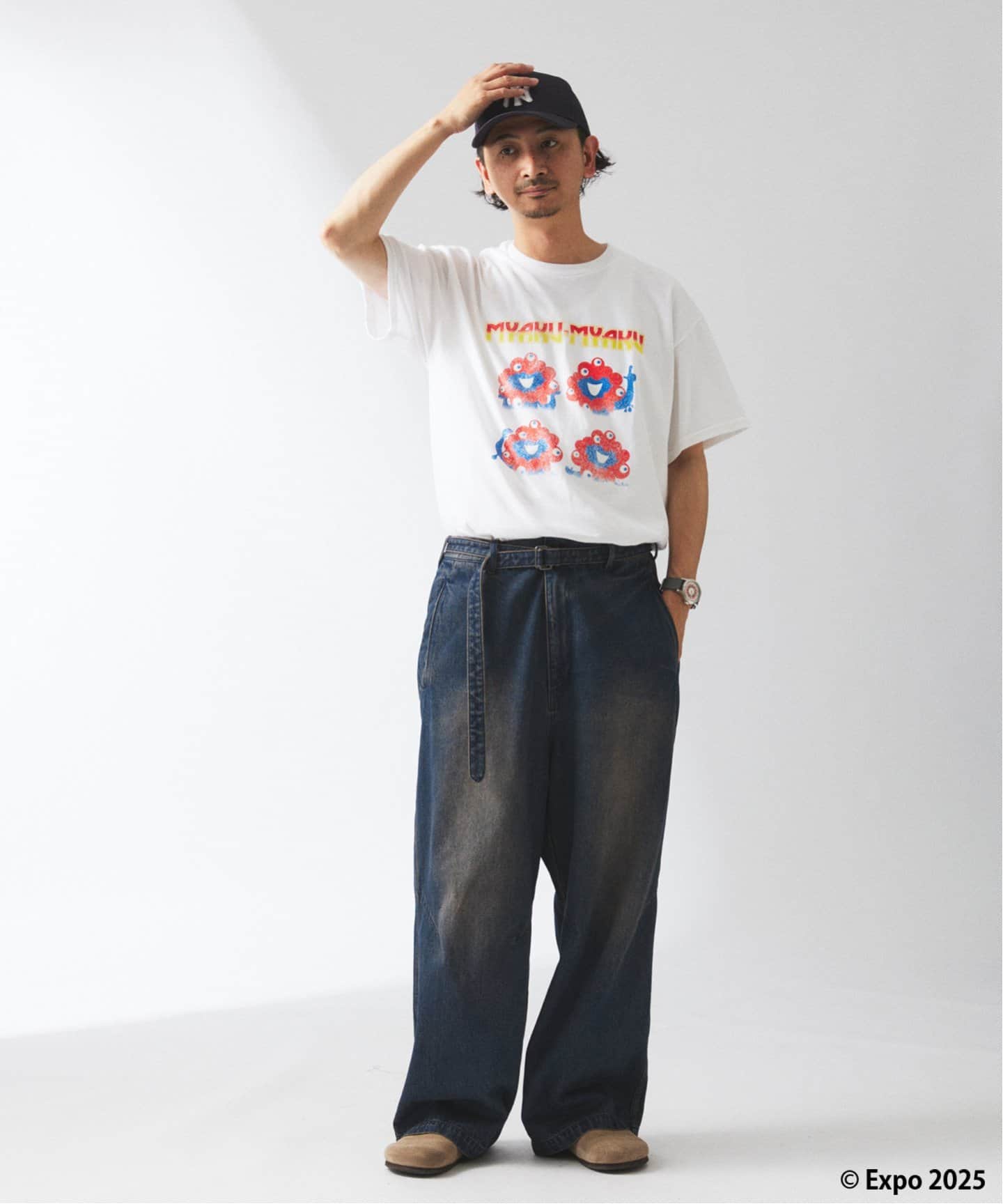 追加予約》ミャクミャク × relume ハードロック プリントT（T