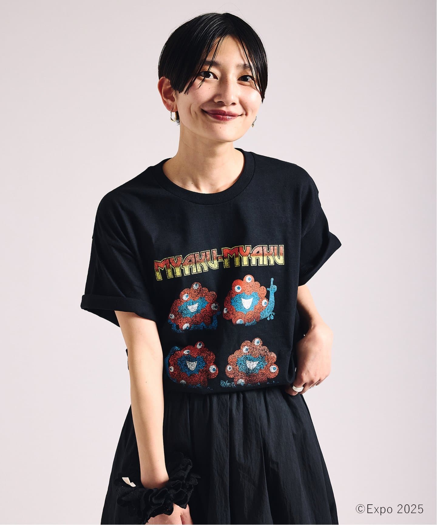 追加予約》ミャクミャク × relume ハードロック プリントT（T