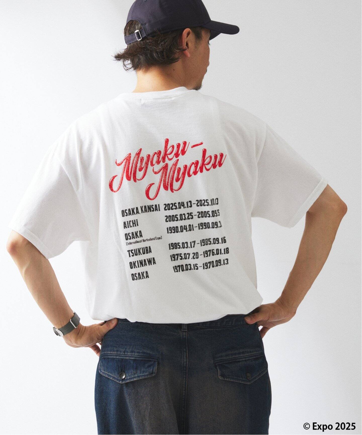 ミャクミャク × relume ハードロック プリントT（Tシャツ／カットソー