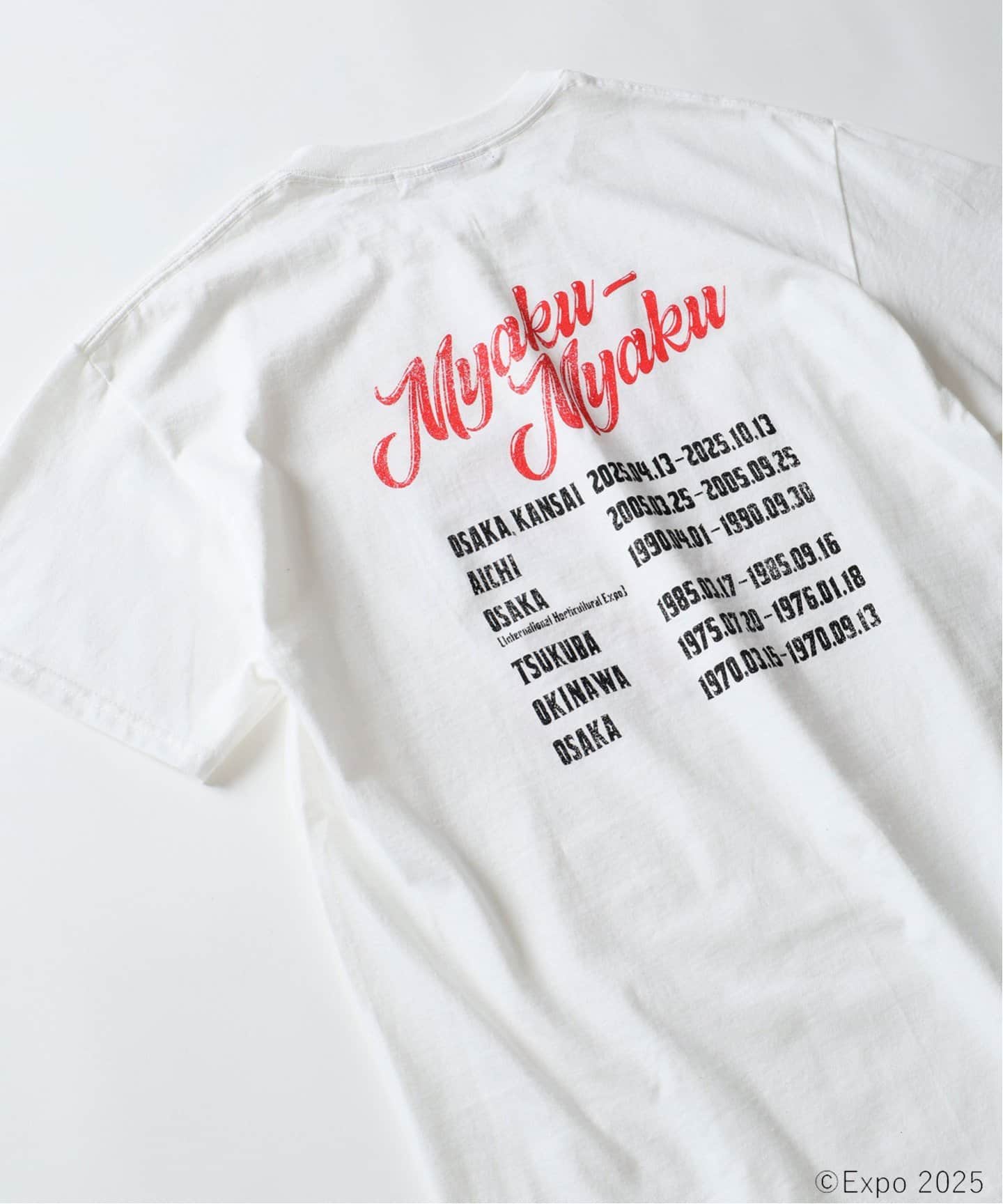 ジャーナルスタンダード レリューム MYAKU MYAKU ロックTシャツ ミャクミャク × relume ハードロック プリントT（Tシャツ