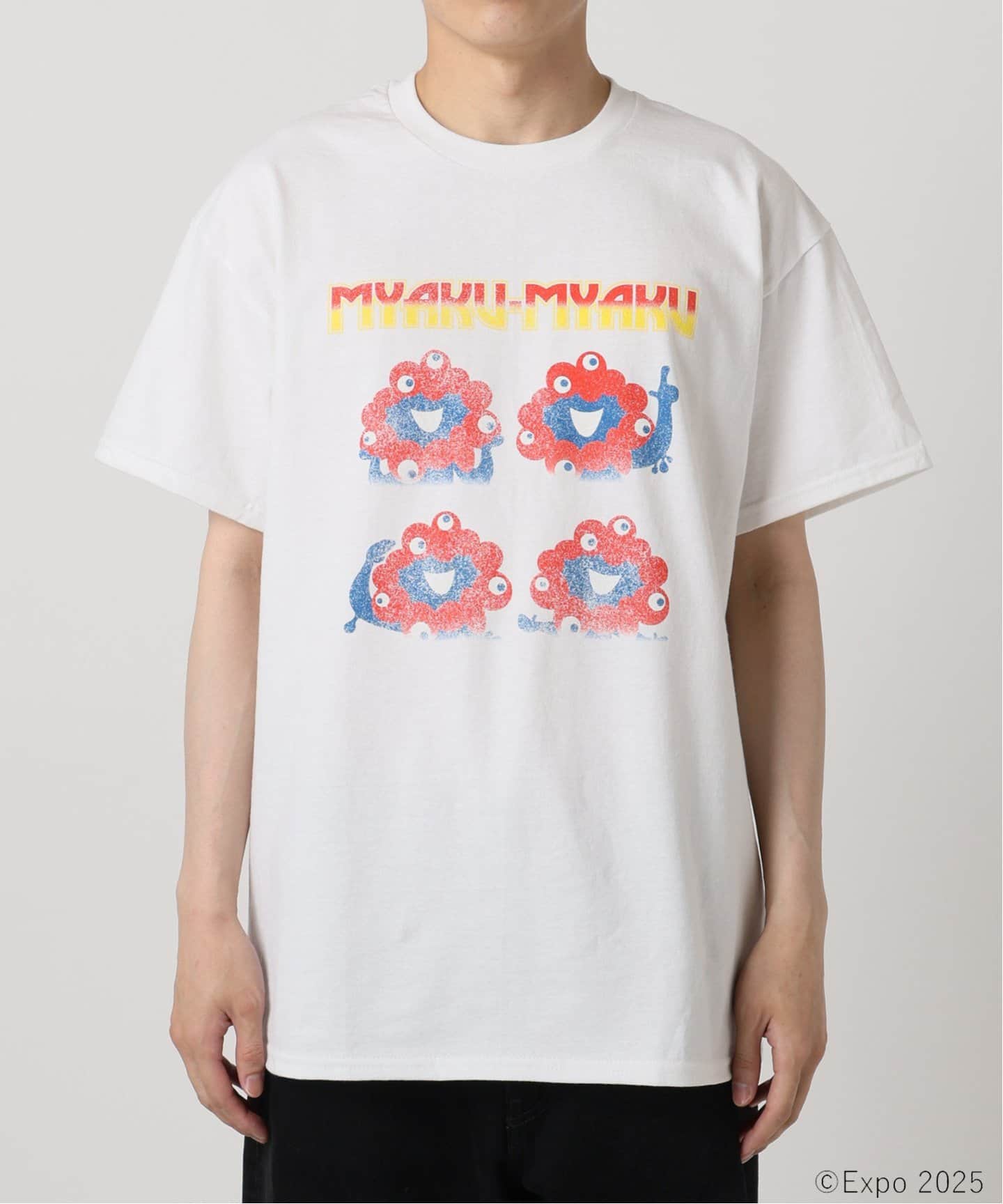 ミャクミャク × relume ハードロック プリントT（Tシャツ／カットソー