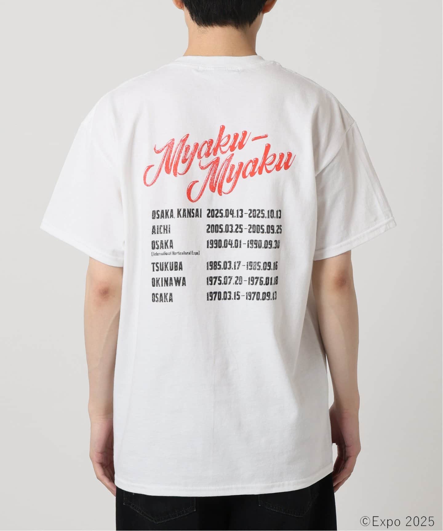 ミャクミャク × relume ハードロック プリントT（Tシャツ