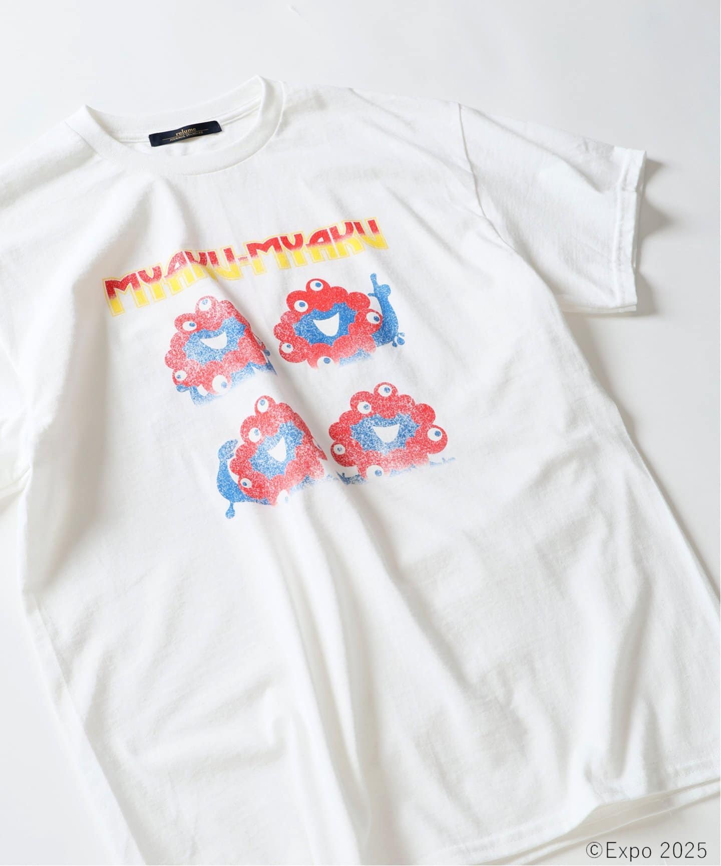 追加予約》ミャクミャク × relume ハードロック プリントT（T
