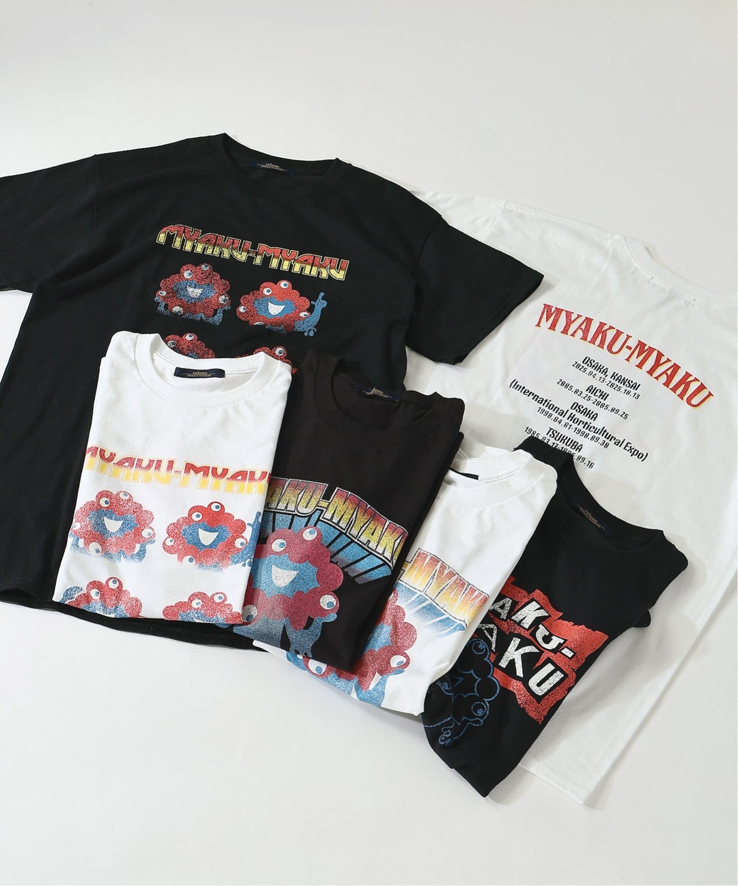 ミャクミャク × relume パンクロック プリントT（Tシャツ
