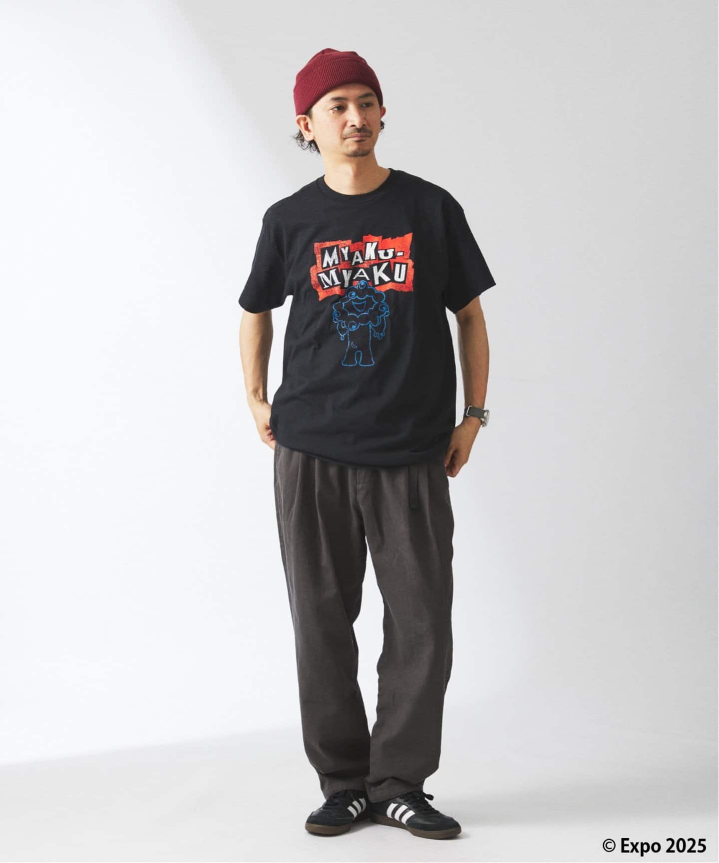 ミャクミャク × relume パンクロック プリントT（Tシャツ／カットソー