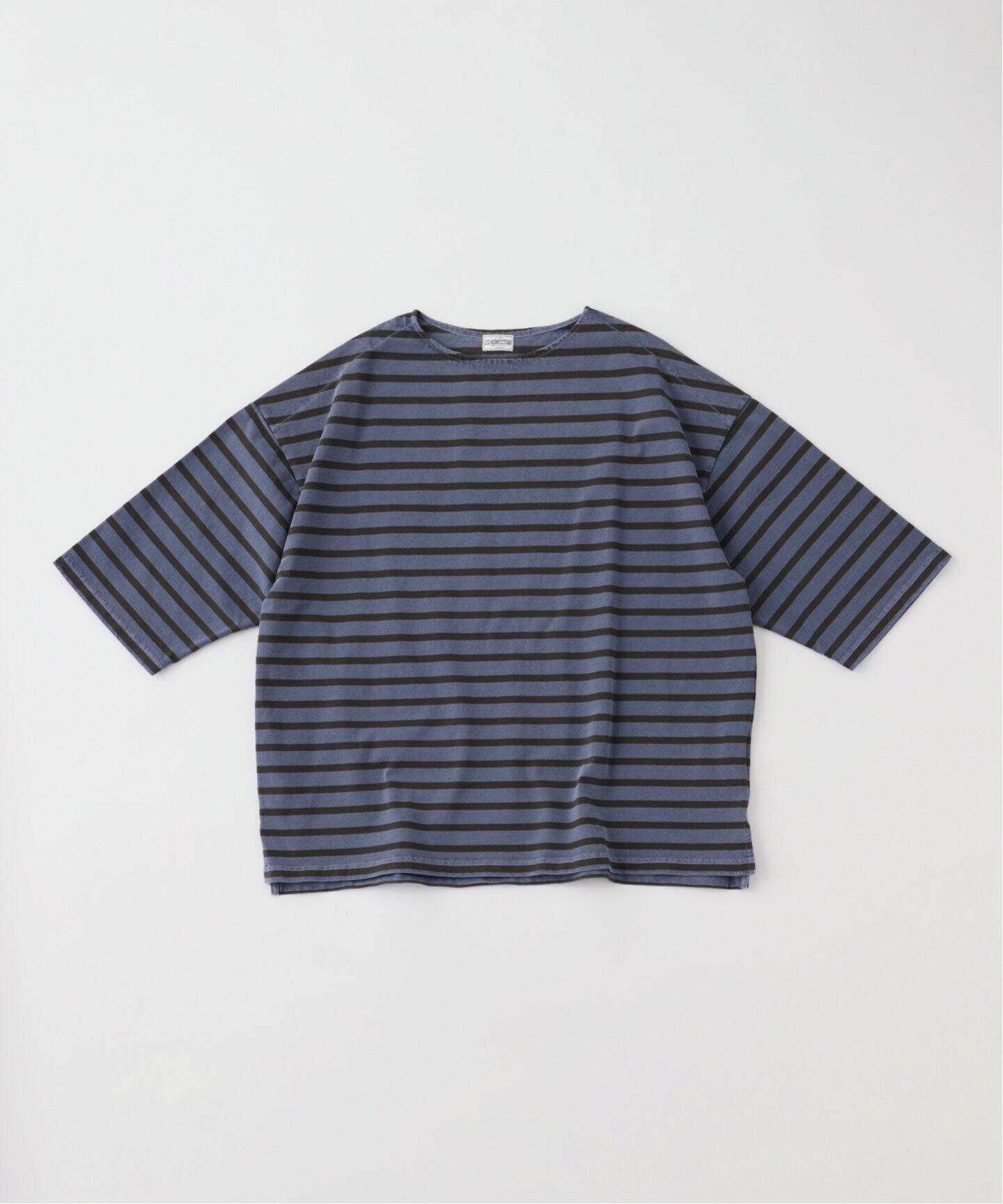 J.S.Homestead / ピグメントボーダー ボートネックTシャツ（Tシャツ 
