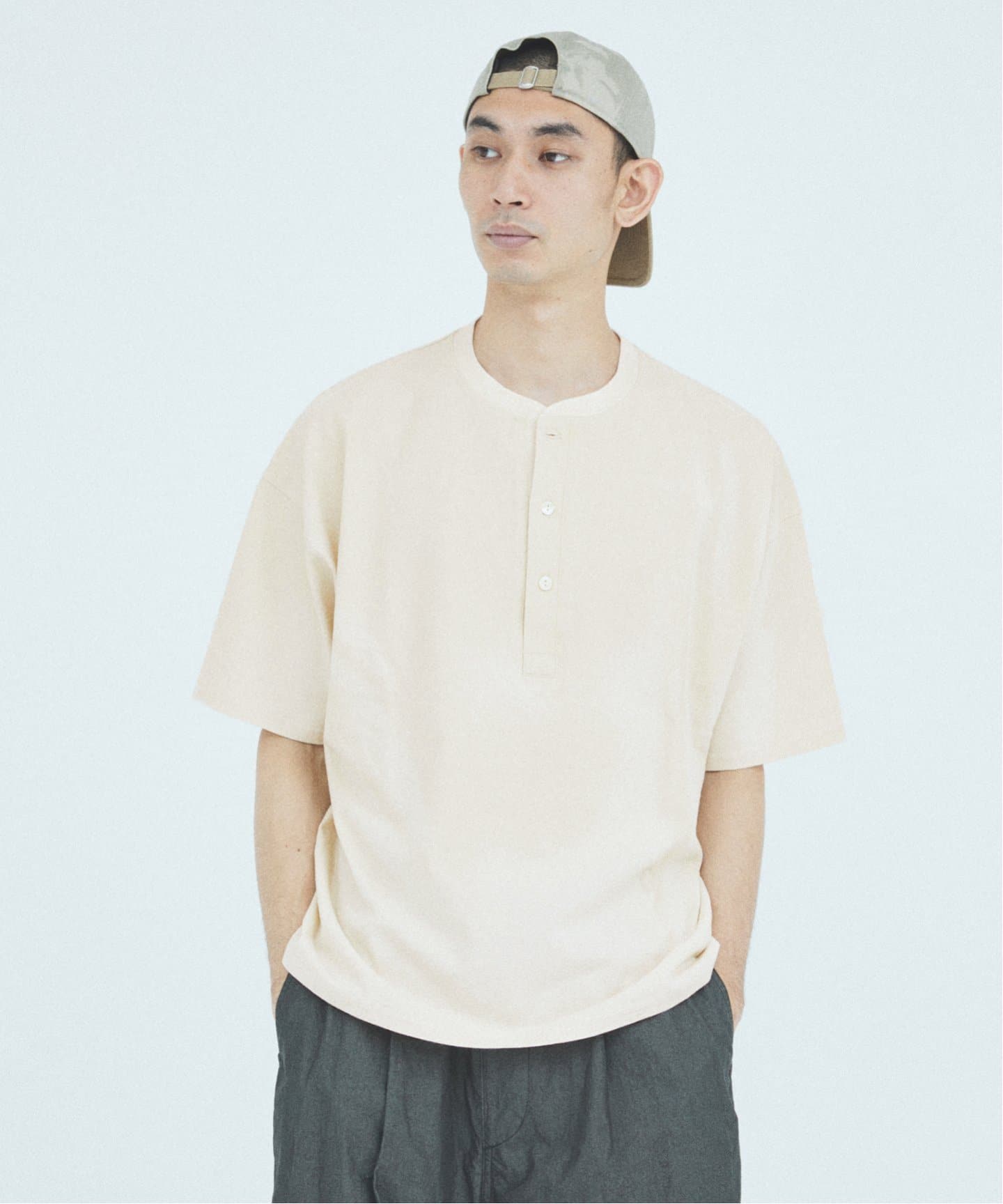 J.S.Homestead / フェード ヘンリー ネック Tシャツ（Tシャツ