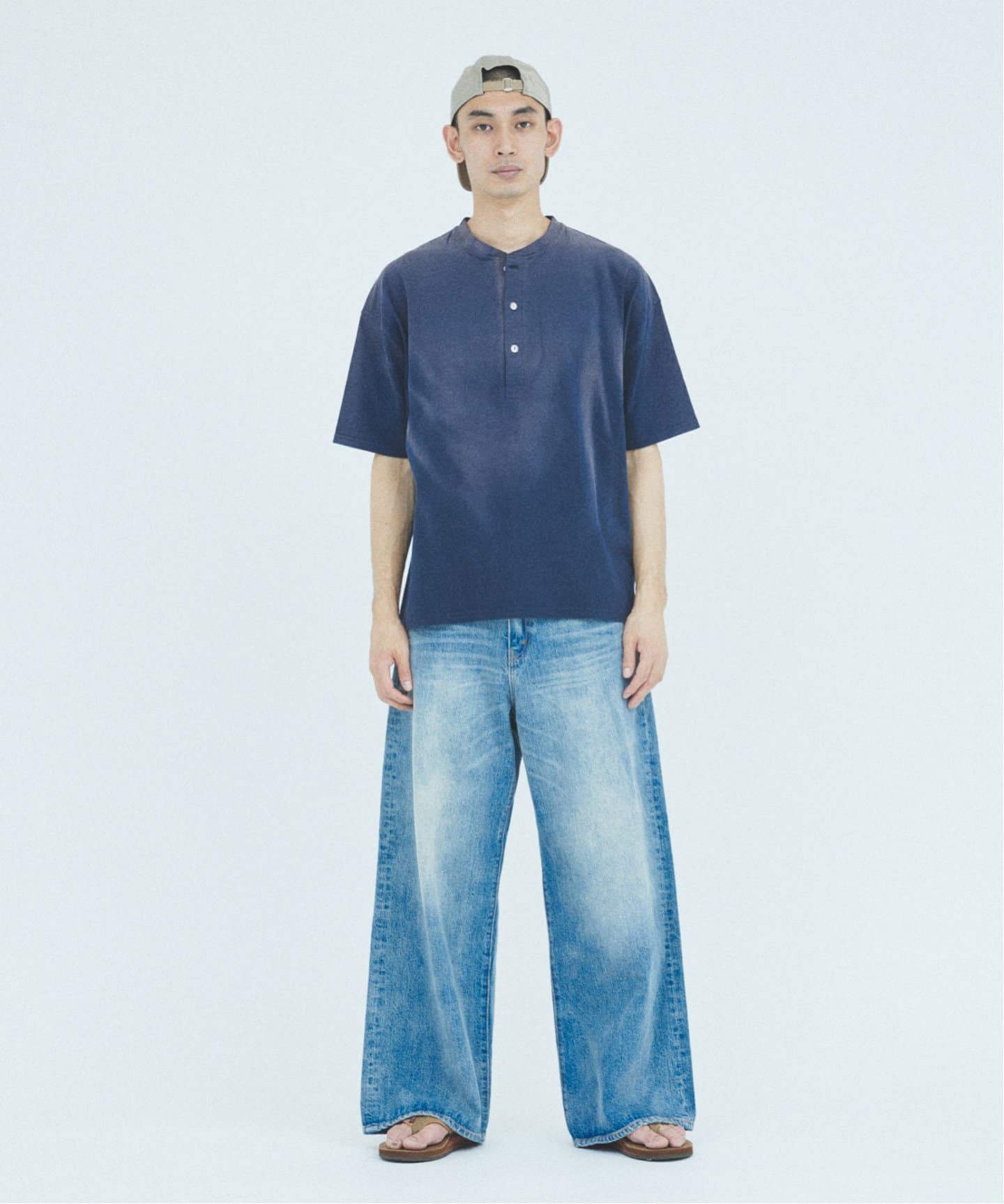 J.S.Homestead / フェード ヘンリー ネック Tシャツ（Tシャツ