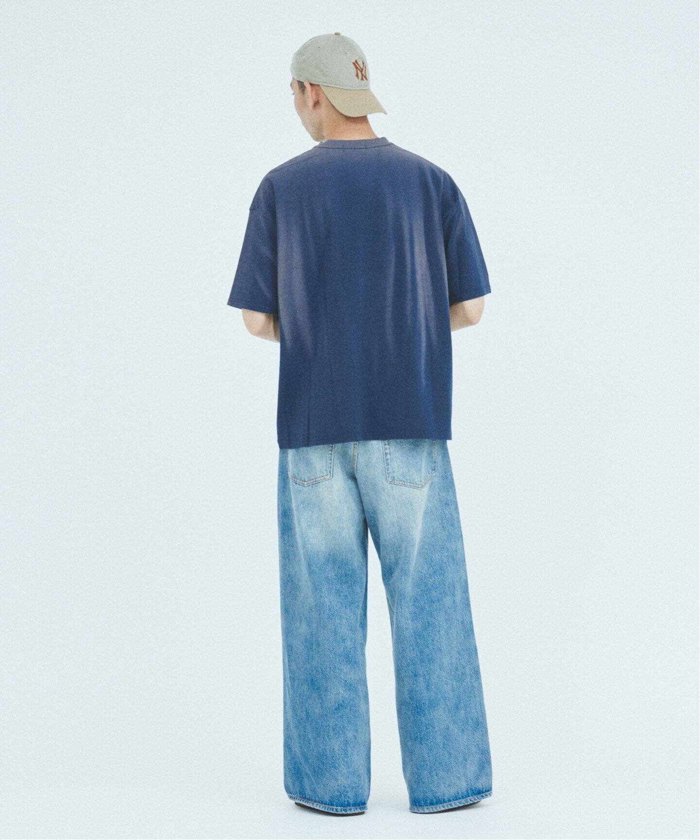 【$HW様】23SS新品　ハンドメイド プラッド ジャスペ ツイル タイ　ブルー J.S.Homestead / フェード ヘンリー ネック Tシャツ（Tシャツ