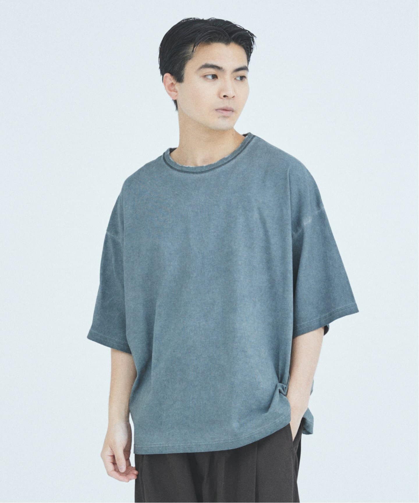J.S.Homestead / コールドダイ ダメージネックTシャツ
