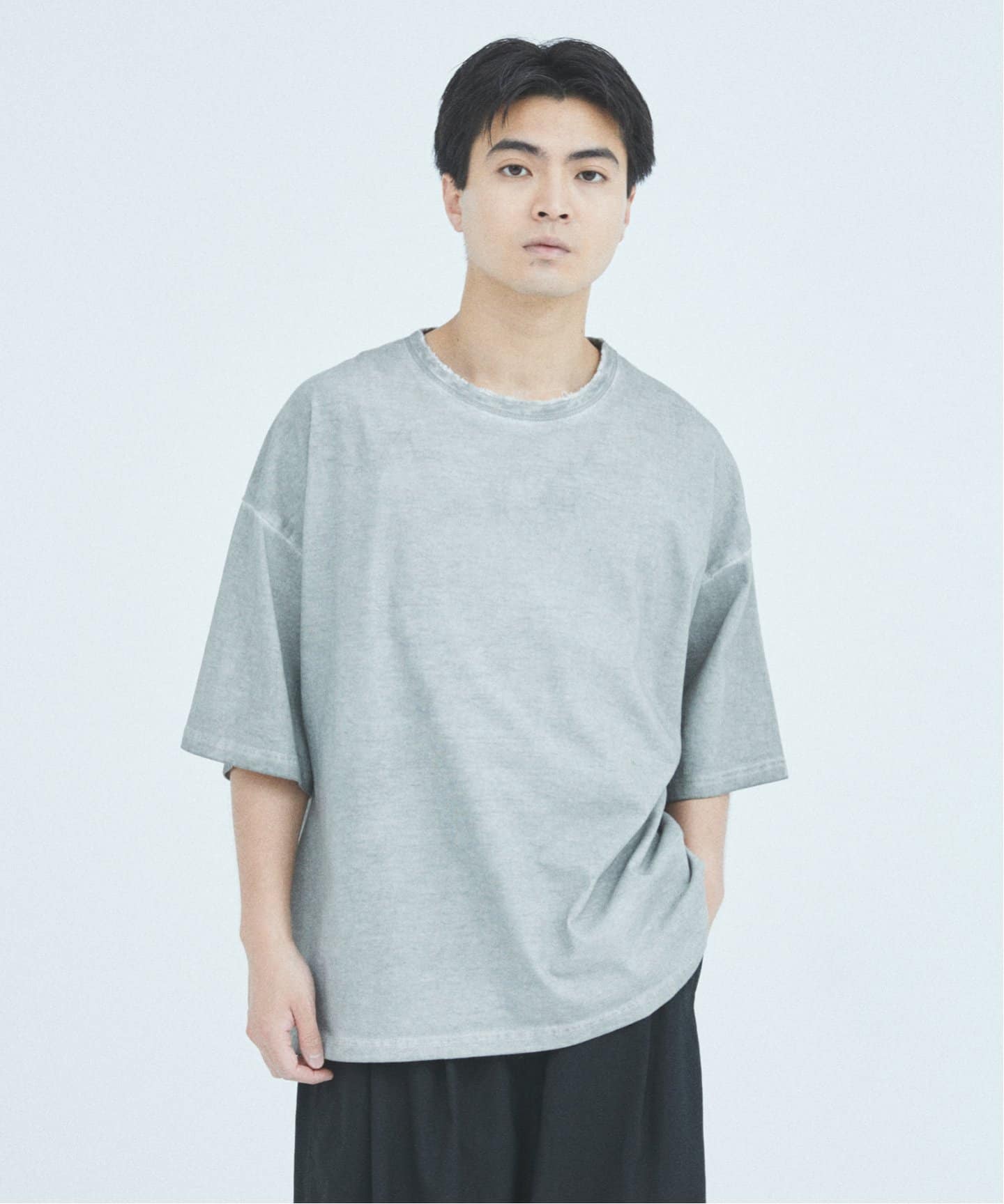 J.S.Homestead / コールドダイ ダメージネックTシャツ