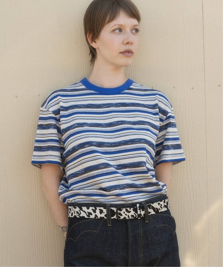 BRAIN DEAD / ブレインデッド TONI STRIPE T-SHIRT（Tシャツ 