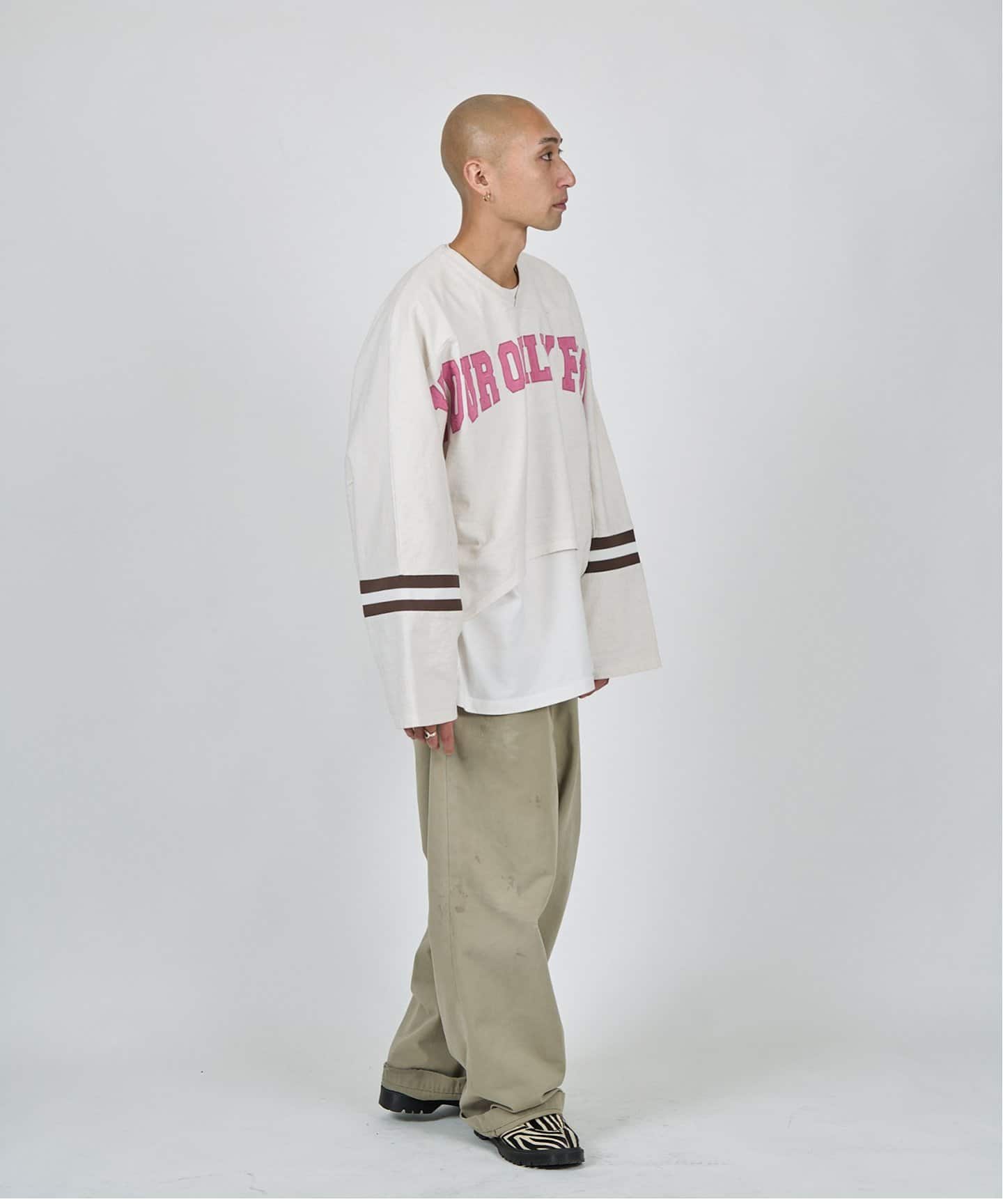 【doublet】ダブレット ワイドシルエットシャツ M Size　ホワイト doublet / ダブレット】ONLY FANS T-SHIRT（Tシャツ／カットソー