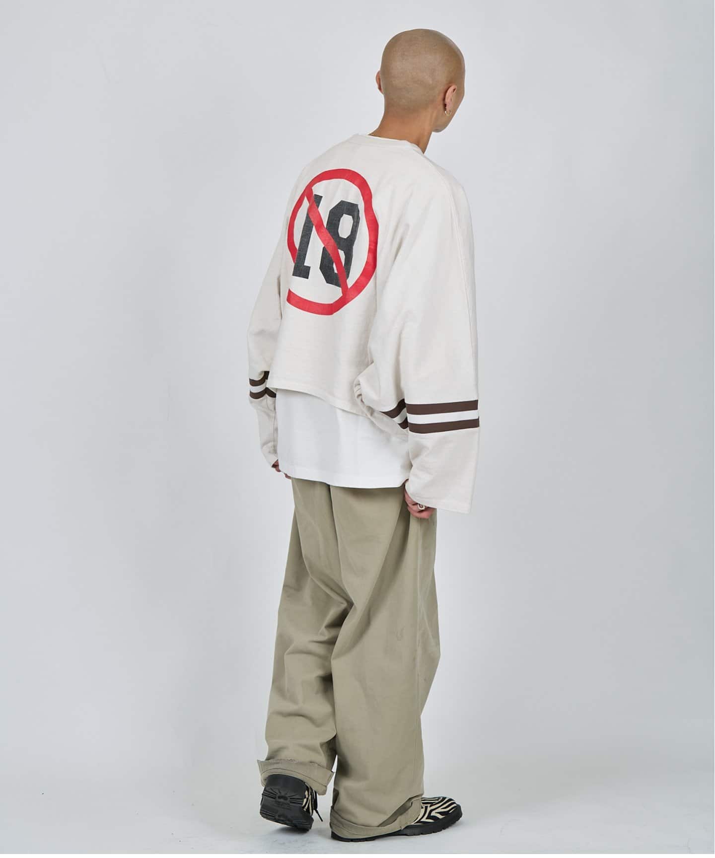 【doublet】ダブレット ワイドシルエットシャツ M Size　ホワイト doublet 【ダブレット】 ROBOT SHOULDER SHIRT WHITE/BLACK