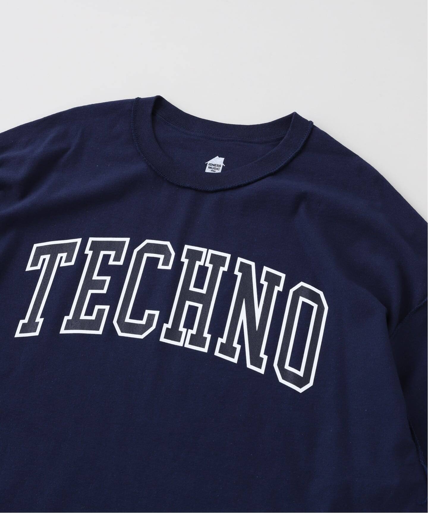 ISNESS MUSIC Techno Tシャツ 黒 ISNESS MUSIC / イズネス ミュージック TECHNO T-SHIRT（Tシャツ
