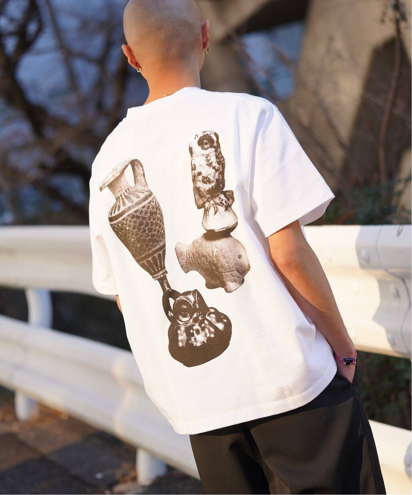 vowels/バウルズ】 CERAMIC TEE VO-25SS -T005（Tシャツ／カットソー  