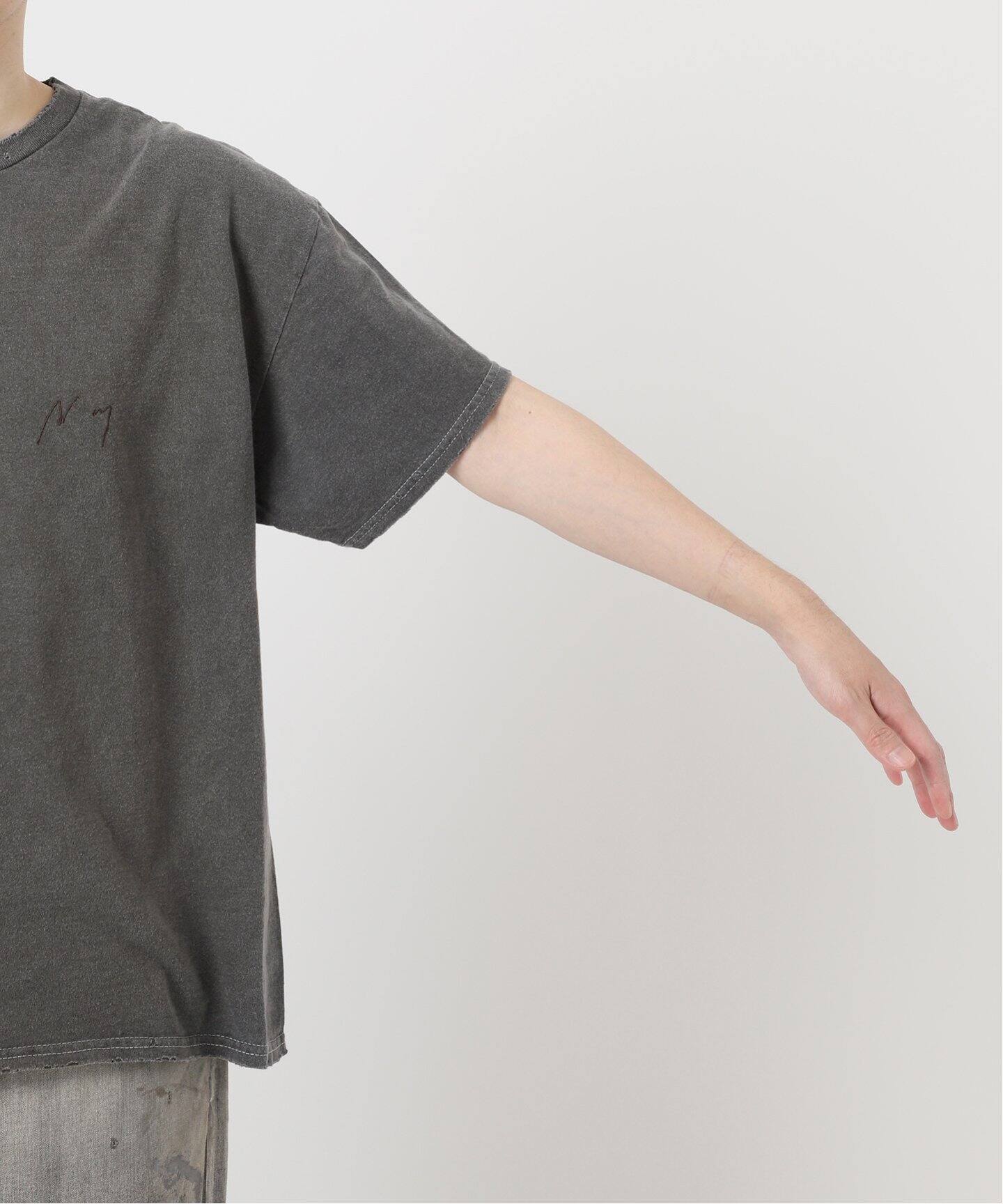 ANCELLM / アンセルム EMBROIDERY DYED T-SHIRT（Tシャツ／カットソー