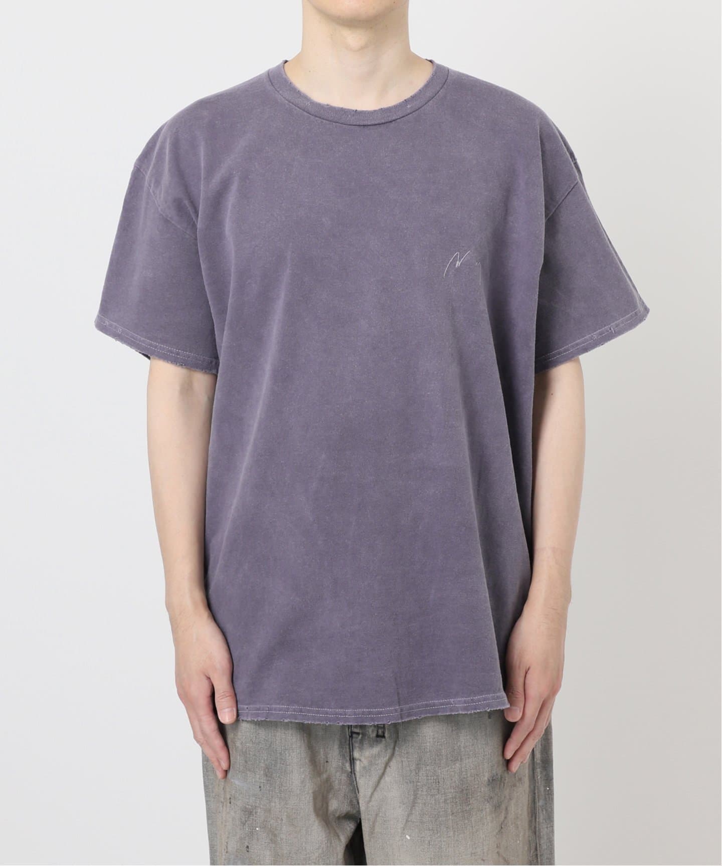 ANCELLM / アンセルム EMBROIDERY DYED T-SHIRT（Tシャツ／カットソー