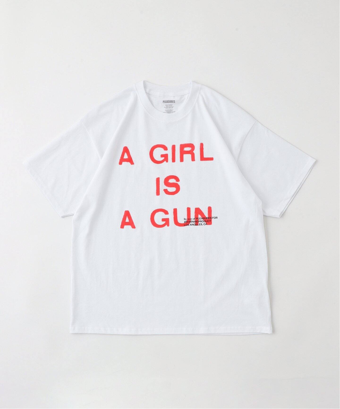 PLEASURES / プレジャーズ GIRL IS A GUN T-SHIRT（Tシャツ