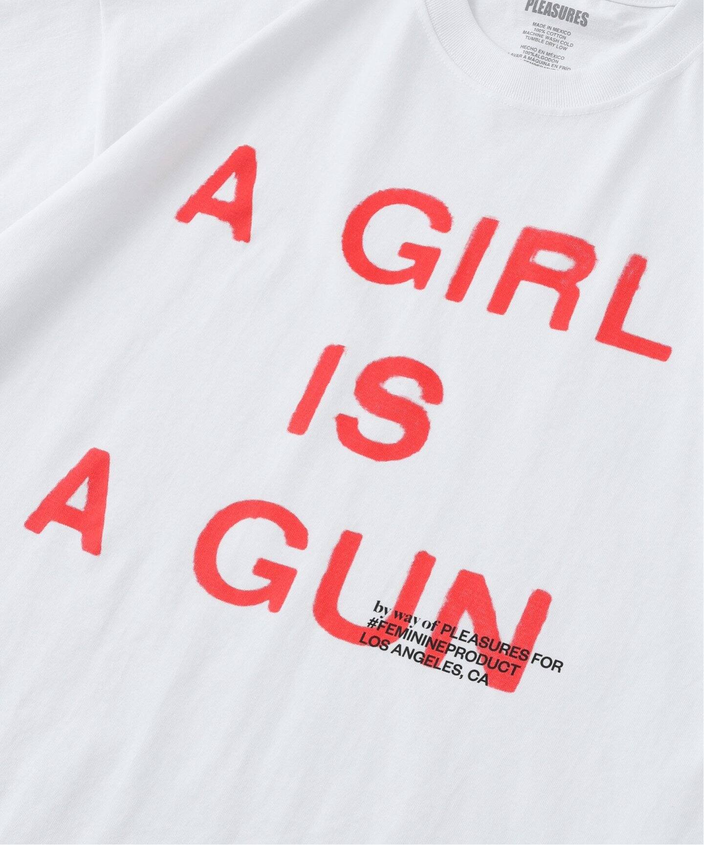 PLEASURES × By Way of US コラボ GIRL IS A GUN Tシャツ tshirt-5-1-57dad.jpg?fit=max&w