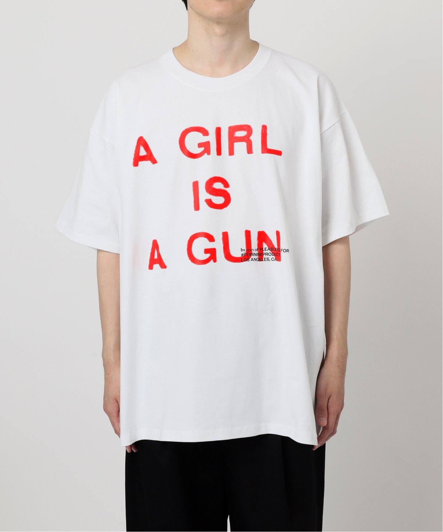 PLEASURES × By Way of US コラボ GIRL IS A GUN Tシャツ Pleasures - Pleasures x Slipknot Face T-shirt | HBX