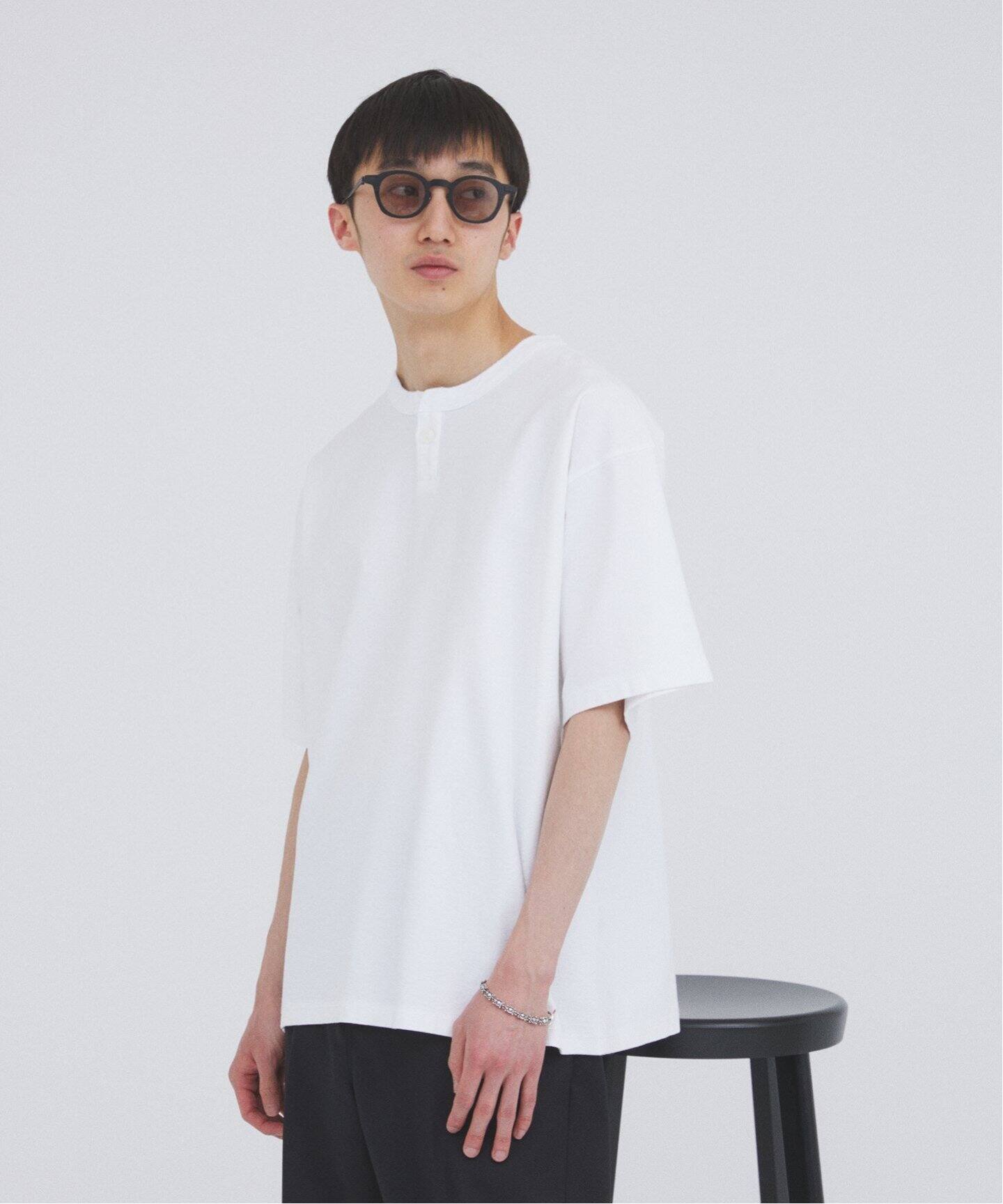 OE バック ジャージー ピグメント ヘンリーネック Tシャツ（Tシャツ