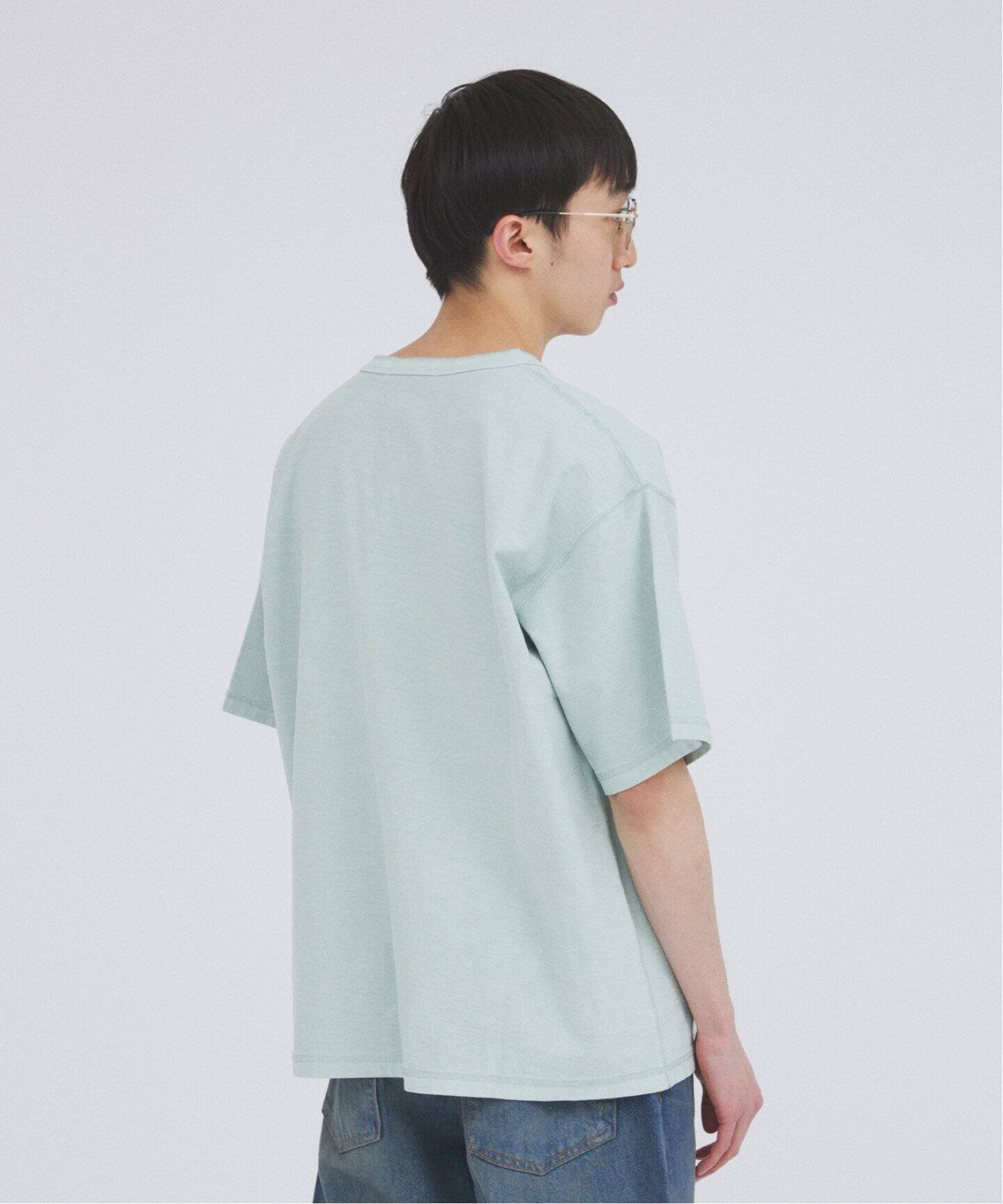 OE バック ジャージー ピグメント ヘンリーネック Tシャツ（Tシャツ