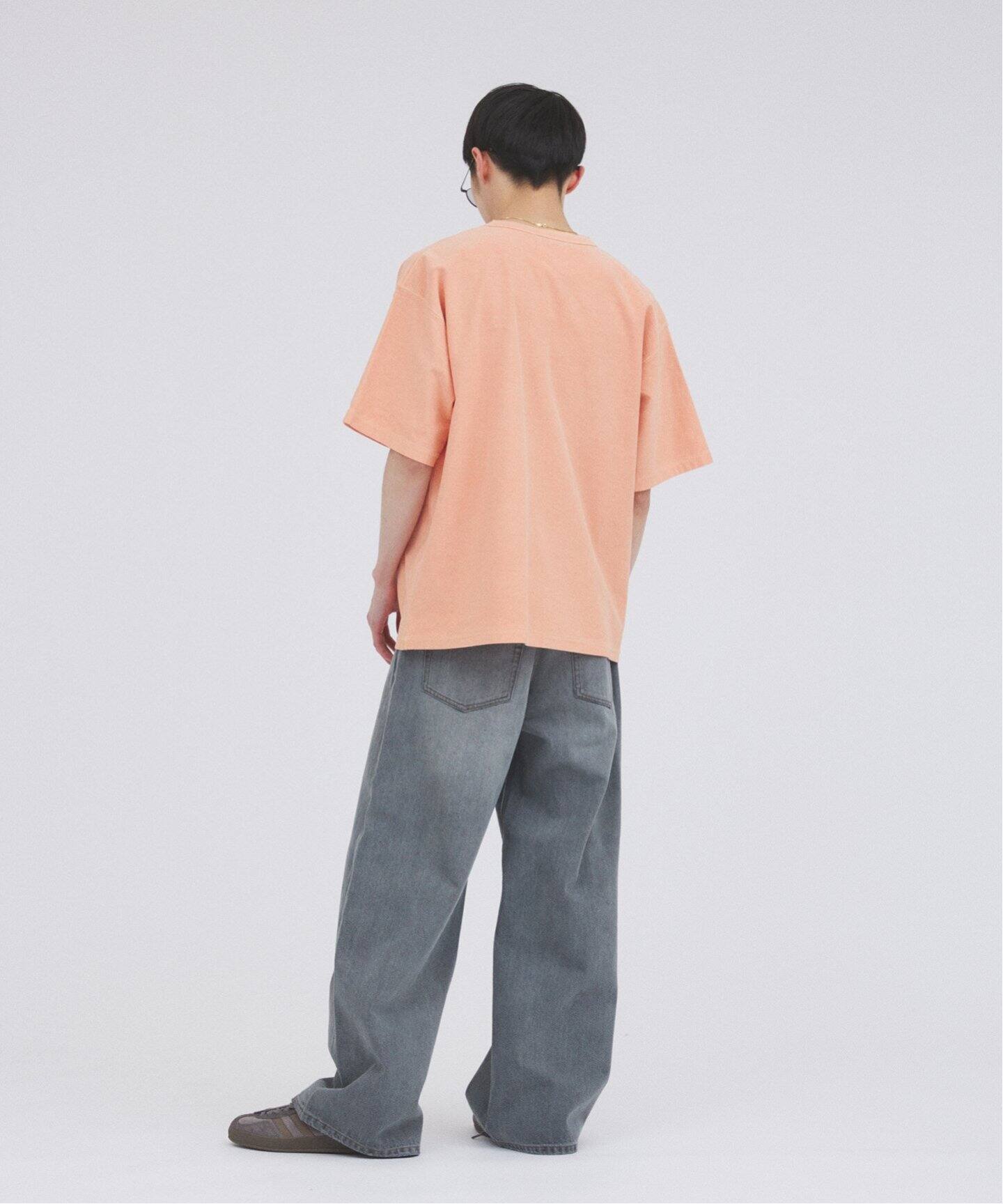 OE バック ジャージー ピグメント ヘンリーネック Tシャツ（Tシャツ