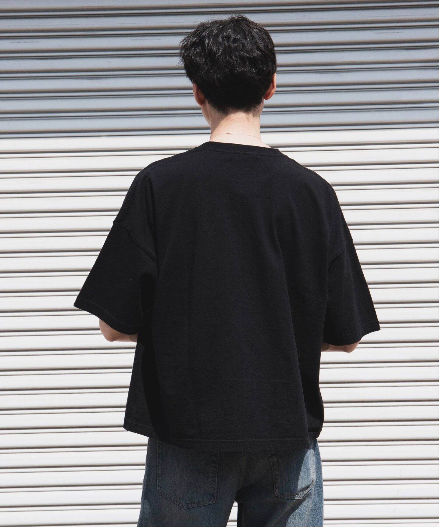 JEANS ロゴ クロップドTシャツ*送料関税込み☆ ルーズフィット クロップドTシャツ(Tシャツ/カットソー