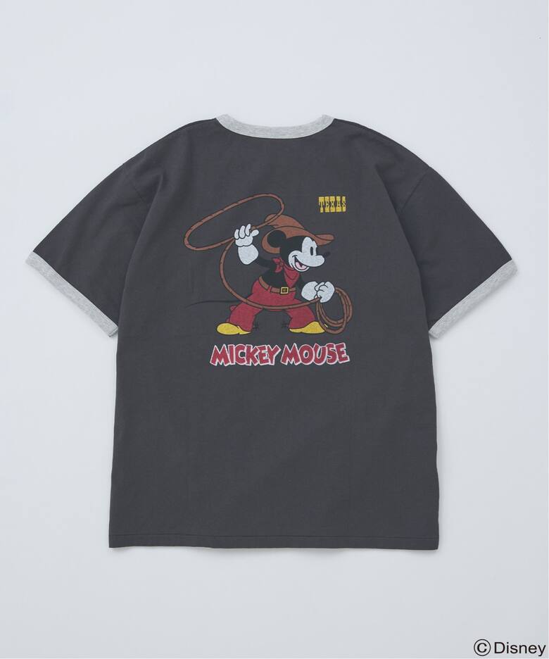 MICKEY MOUSE / ミッキー マウス 別注ウェスタンプリント Tシャツ（T 