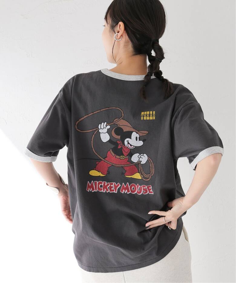 MICKEY MOUSE / ミッキー マウス 別注ウェスタンプリント Tシャツ（T  