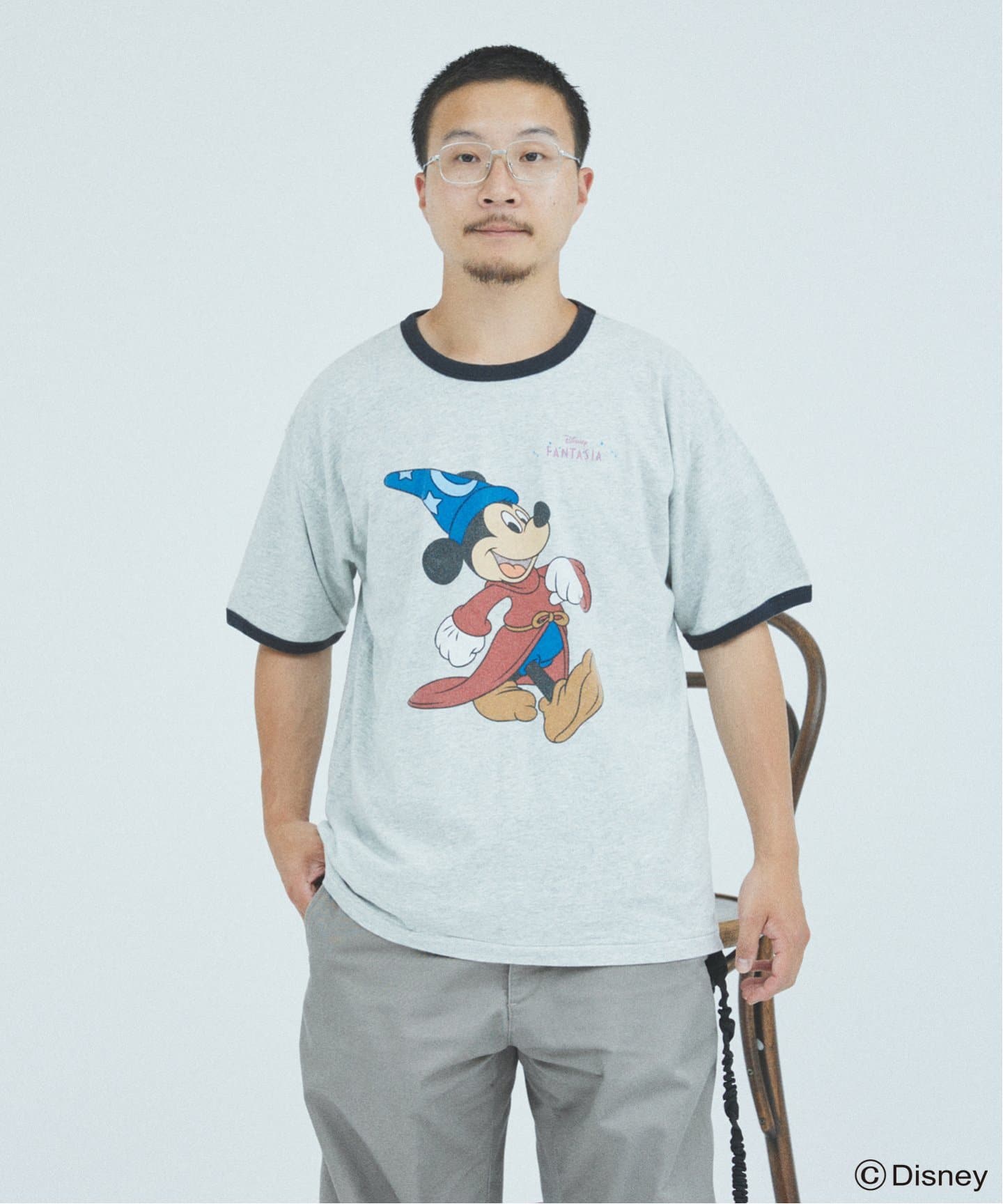 【人気No.1】 MICKEY MOUSE / ミッキー マウス 別注 ファンタジア “蓄光 トップス