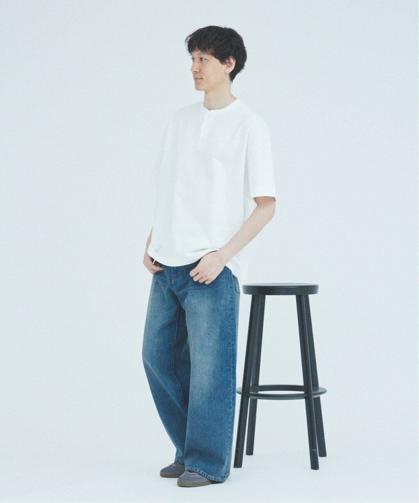 25SS ジャーナルスタンダード別注ヘルスニットへんりーネック Healthknit tシャツ × JOURNAL STANDARD / 別注 ヘンリーネック
