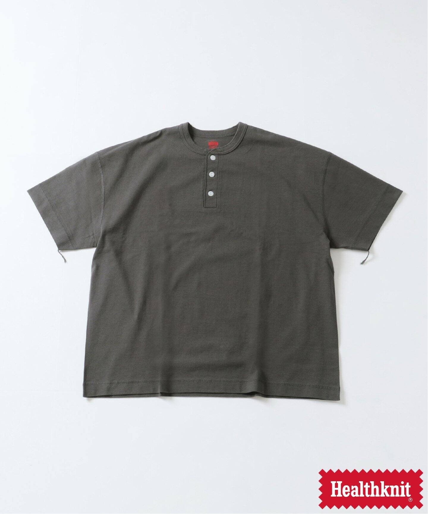 25SS ジャーナルスタンダード別注ヘルスニットへんりーネック Healthknit×JOURNAL STANDARD】別注 ヘンリーネック Tシャツ