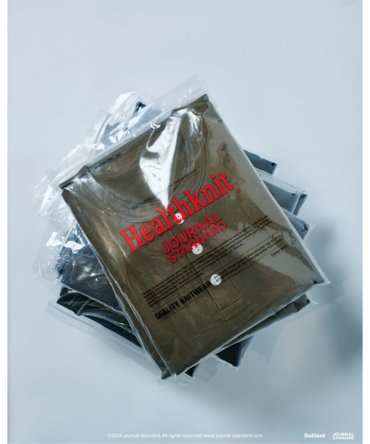 Healthknit / ヘルスニット 別注 ヘンリー ネック Tシャツ