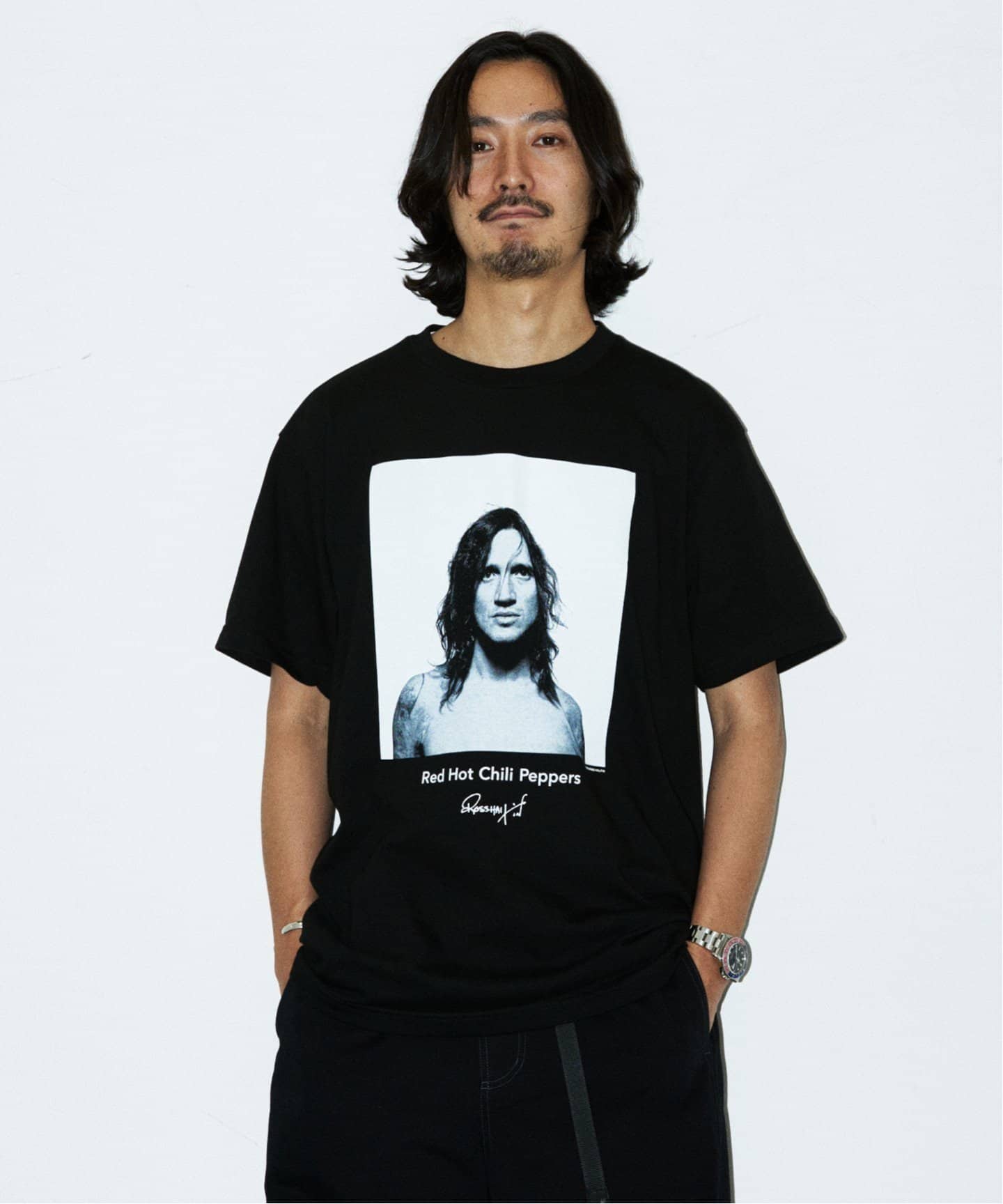 レッドホットチリペッパーズ by ロス・ハルフィン プリント Tシャツ（T