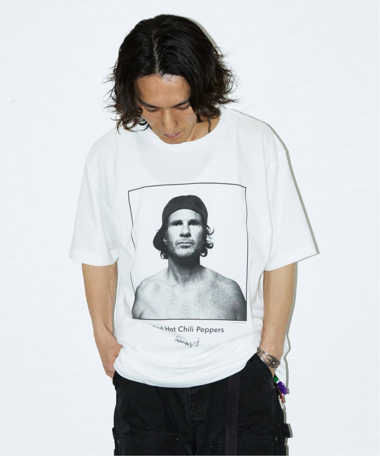 レッドホットチリペッパーズ by ロス・ハルフィン プリント Tシャツ　新品 レッドホットチリペッパーズ by ロス・ハルフィン プリント T