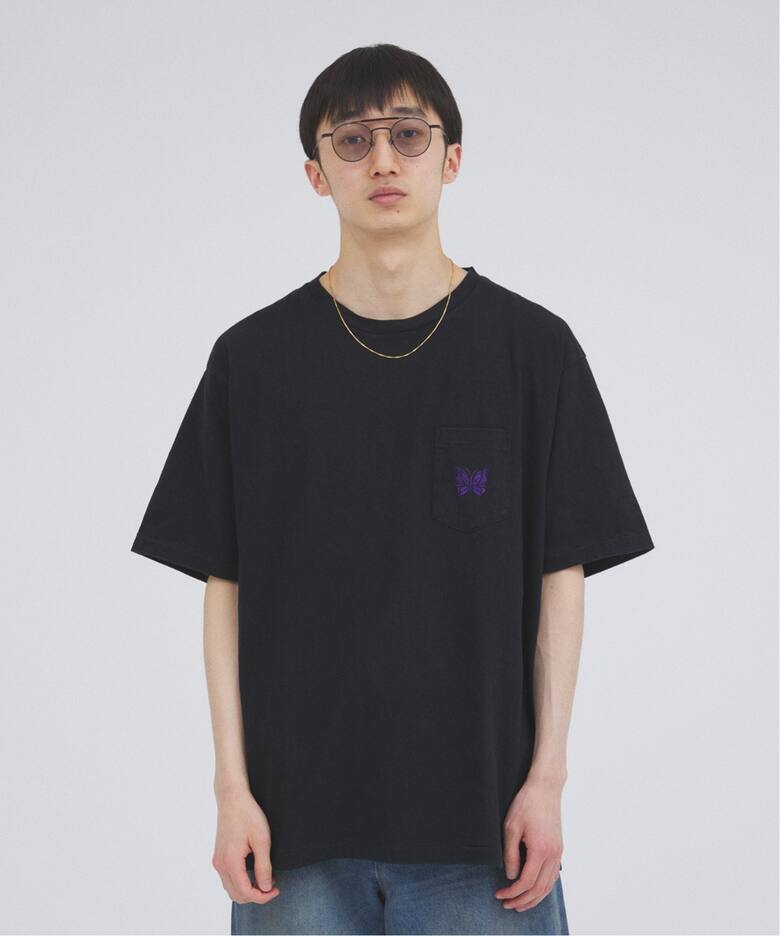 NEEDLES / ニードルズ パピヨン エンブロイダリー ポケット Tシャツ（T 