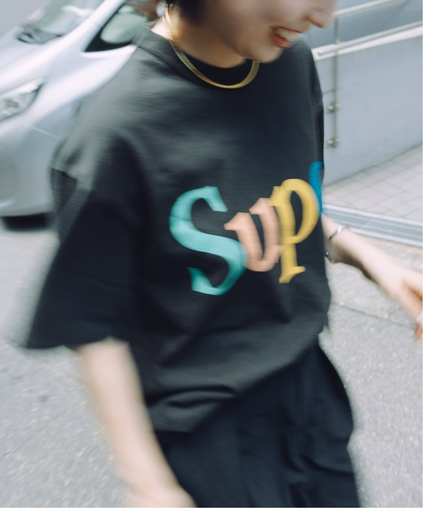 CHAMPION / チャンピオン × SUPER MARKET BLACK T1011（Tシャツ