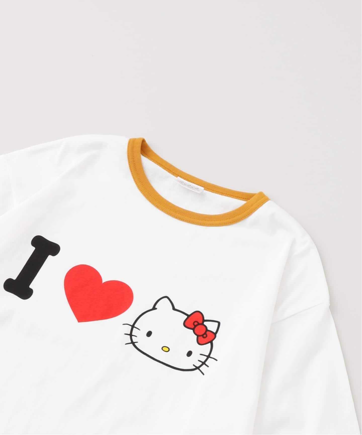 HELLO KITTY / ハローキティ プリント リンガーTシャツ（Tシャツ